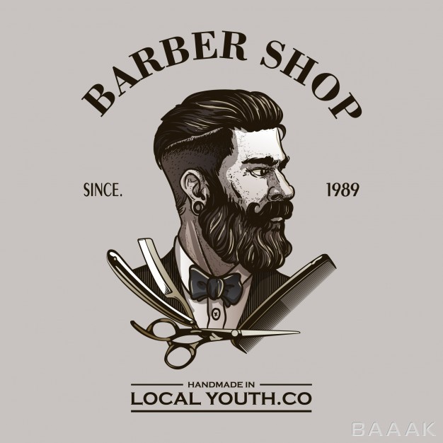 لوگو-خاص-و-خلاقانه-Barber-logo_2516090