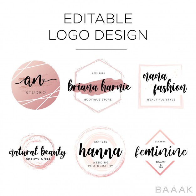 لوگو-خلاقانه-Editable-feminine-logo-design-template_572012442