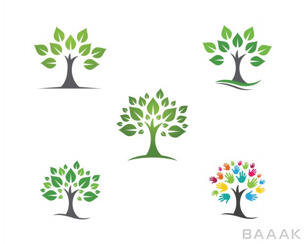 لوگو-جذاب-Leaf-ecology-nature-logo-template_2701904