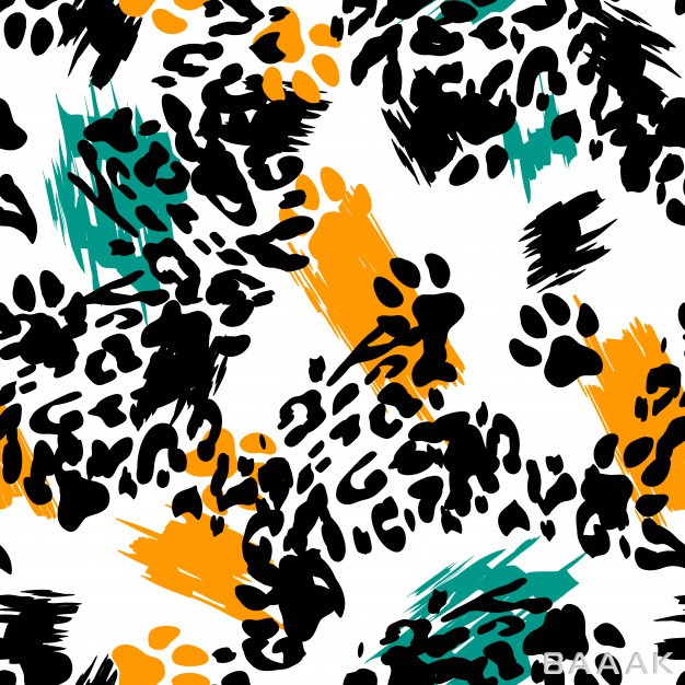 پترن-مدرن-و-خلاقانه-Leopard-print-animal-seamless-pattern_118002211