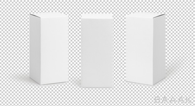 موکاپ-مدرن-و-جذاب-Set-white-box-tall-shape-product-packaging-side-view-front-view-mockup_434986717