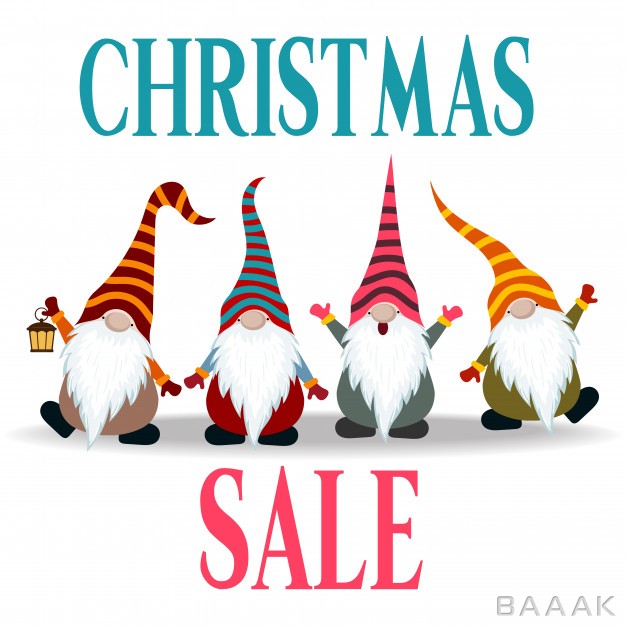 بنر-زیبا-و-جذاب-Christmas-sale-banner-with-gnomes_602732178