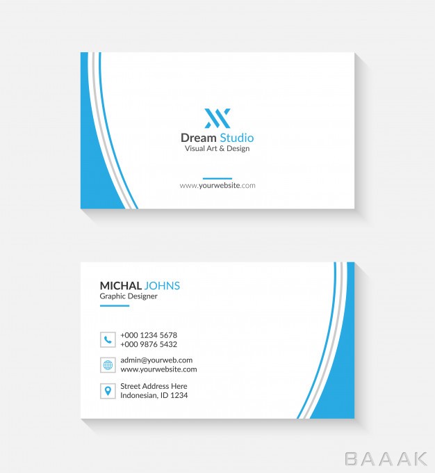کارت-ویزیت-جذاب-و-مدرن-Simple-business-card-with-logo-icon-your-business_3558446
