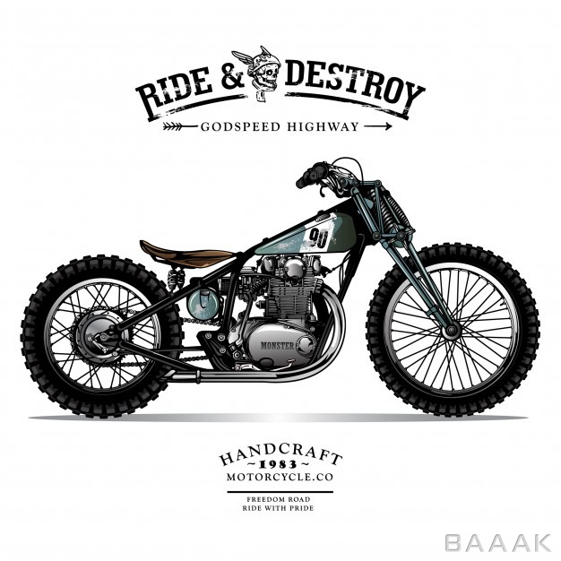 پوستر-مدرن-Vintage-chopper-motorcycle-poster_402715178