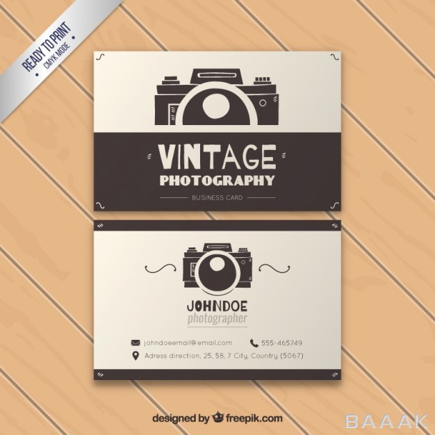 کارت-ویزیت-مدرن-و-خلاقانه-Vintage-photography-business-card_822729