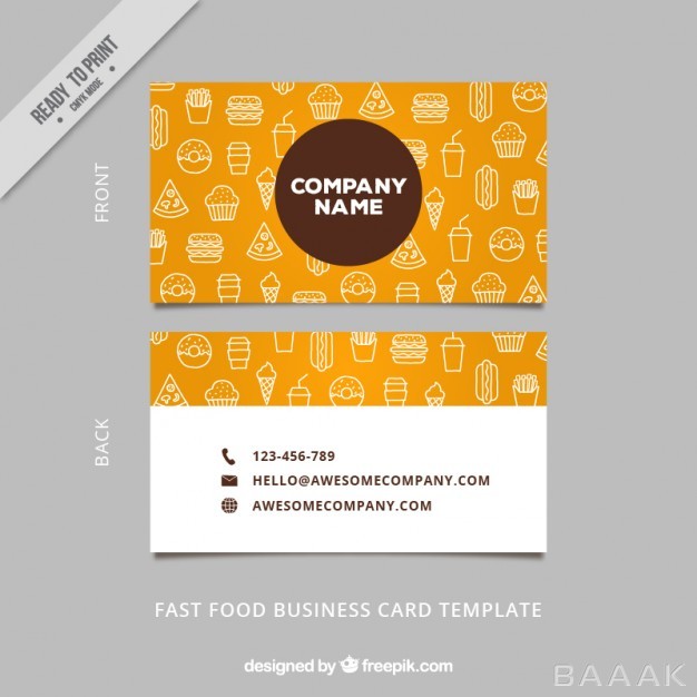 کارت-ویزیت-خلاقانه-Sketches-food-business-card_845344
