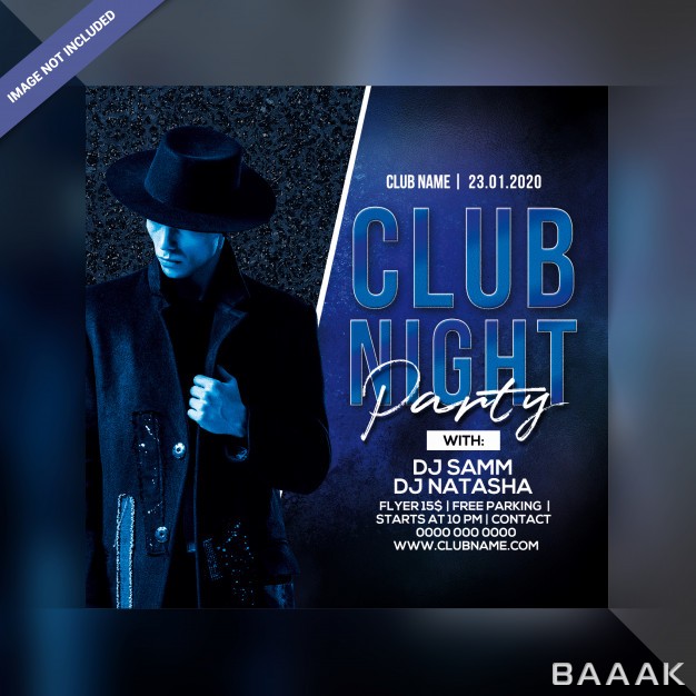 تراکت-مدرن-و-خلاقانه-Club-night-party-flyer-template_204221750