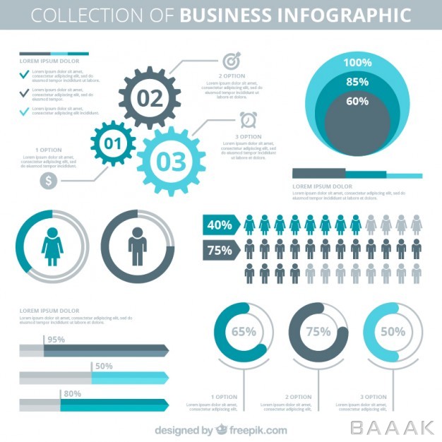 اینفوگرافیک-زیبا-و-خاص-Blue-grey-infographic-elements-business_845613