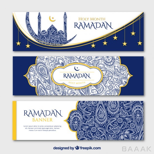 بنر-زیبا-و-جذاب-Blue-ornamental-ramadan-banners-with-golden-details_669152648