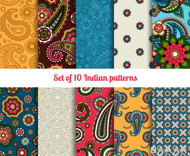 پترن-خاص-و-خلاقانه-Indian-pattern-set_757044203