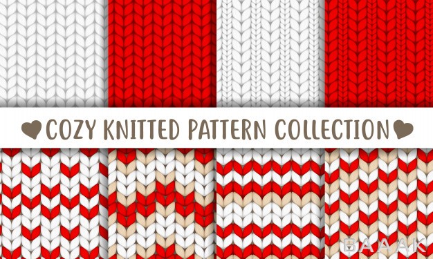 پترن-مدرن-و-جذاب-Knitted-pattern-collection-red-white-beige_771743585