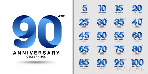 لوگو-پرکاربرد-Modern-anniversary-celebration-logotype-set_3913616