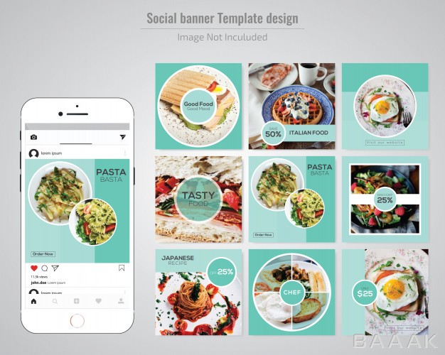 شبکه-اجتماعی-خاص-و-مدرن-Food-social-media-post-template-restaurant_702753178
