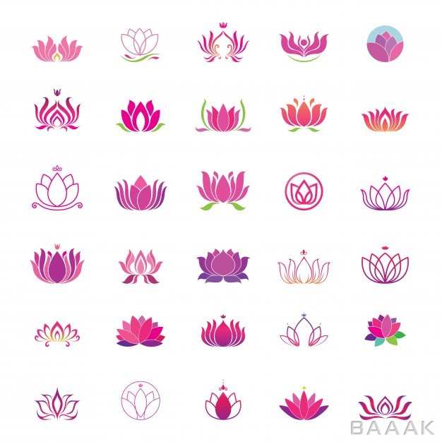 لوگو-جذاب-و-مدرن-Lotus-logo-set_1293086
