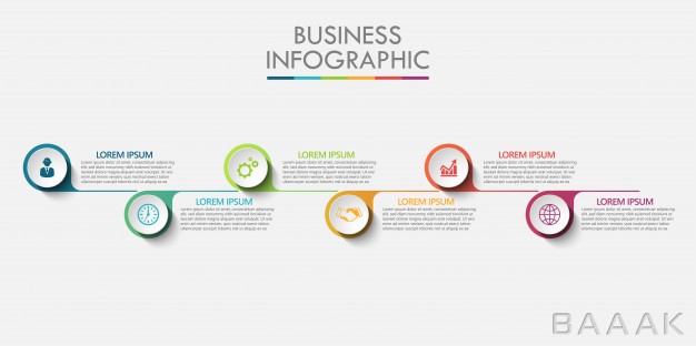 اینفوگرافیک-خلاقانه-Presentation-business-infographic-template_4040704