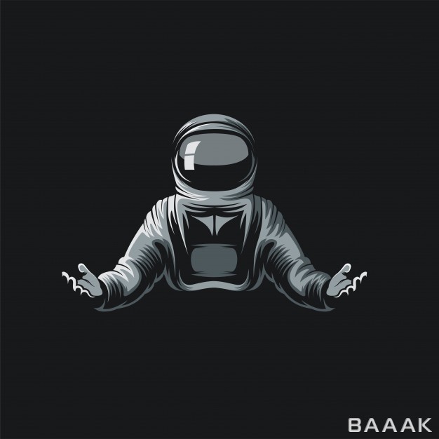 لوگو-زیبا-و-خاص-Astronaut-logo-ilustration_4767578