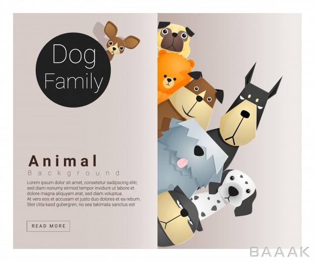 پس-زمینه-خاص-و-خلاقانه-Cute-animal-family-background-with-dogs_331653956