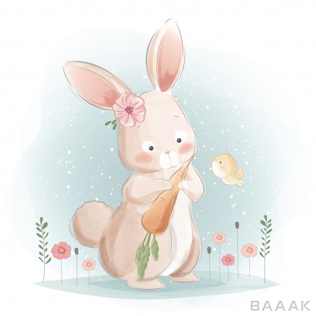 خرگوش-بامزه-و-هویج_644968366