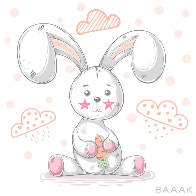 تصویر-خرگوش-زیبا-در-حال-خوردن-هویج_236914572