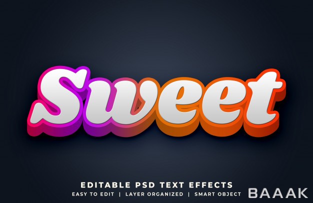 افکت-متن-خاص-و-خلاقانه-Sweet-colorful-3d-text-style-effect_655322323