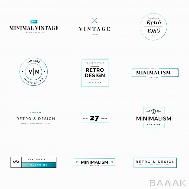 لوگو-مدرن-و-جذاب-Twelve-minimal-vintage-retro-vector-logos-shops_1279135