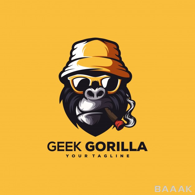 لوگو-مدرن-Awesome-gorilla-logo-design-vector_5037129