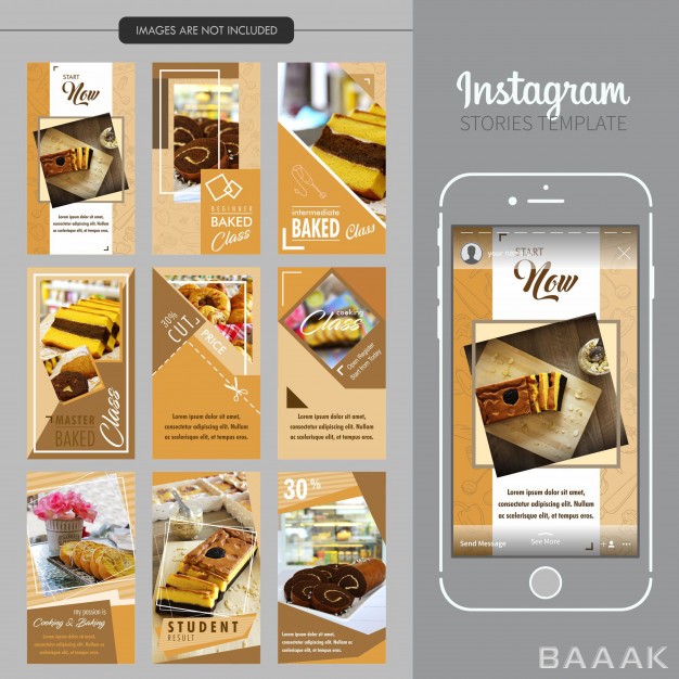 قالب-اینستاگرام-زیبا-Cake-instagram-stories-template_187961236