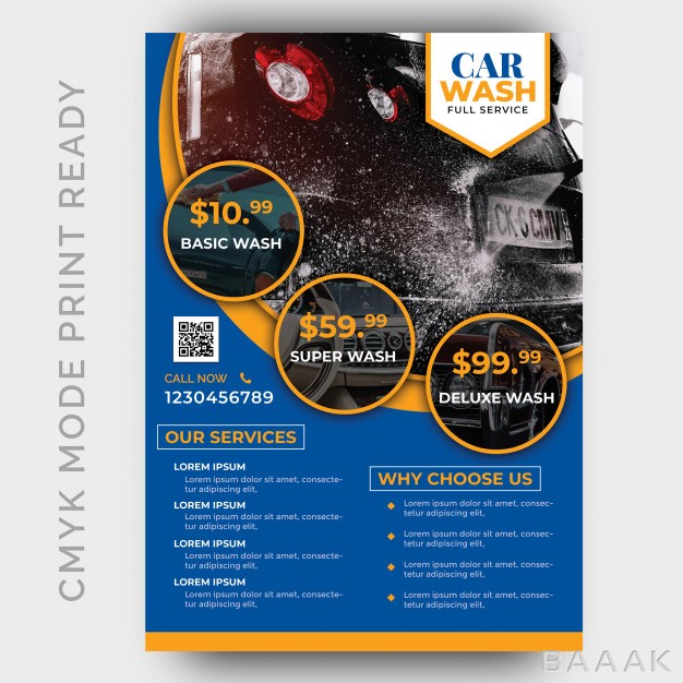 تراکت-خاص-Car-wash-business-flyer-design-template_440405706