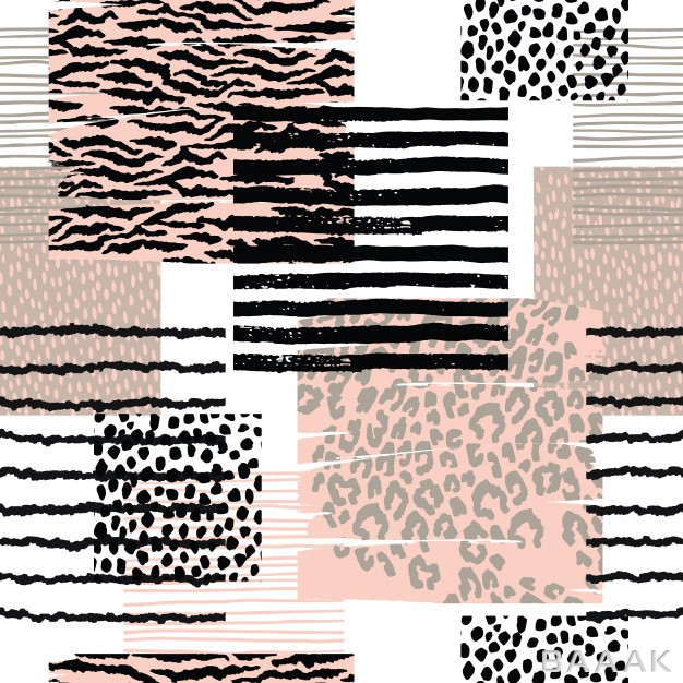 پترن-خاص-و-مدرن-Abstract-seamless-pattern-with-animal-print-trendy-hand-drawn-textures_864407654
