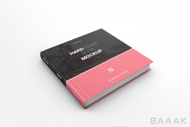 موکاپ-خاص-و-مدرن-Realistic-hardcover-square-book-mockup_840101450