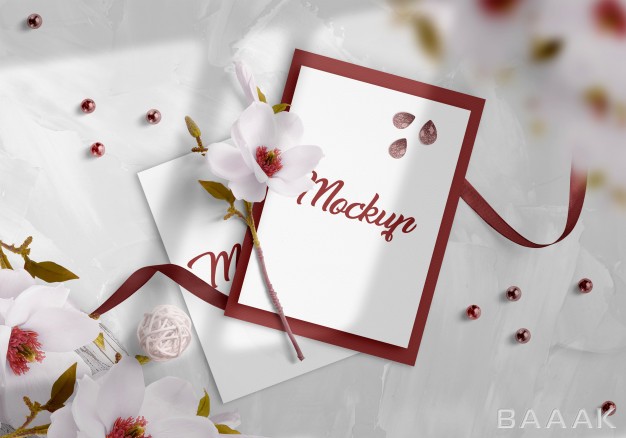 موکاپ-مدرن-و-خلاقانه-Wedding-invitation-mockup_451126153