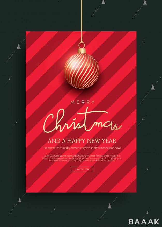 کارت-ویزیت-مدرن-و-خلاقانه-Merry-christmas-happy-new-year-greeting-card-template_992727547