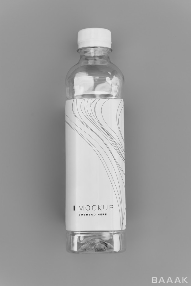 موکاپ-زیبا-Design-space-water-bottle-label-mockup_613333106