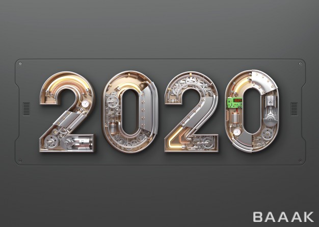 پس-زمینه-خلاقانه-New-year-2020-made-from-mechanical-alphabet_124441030