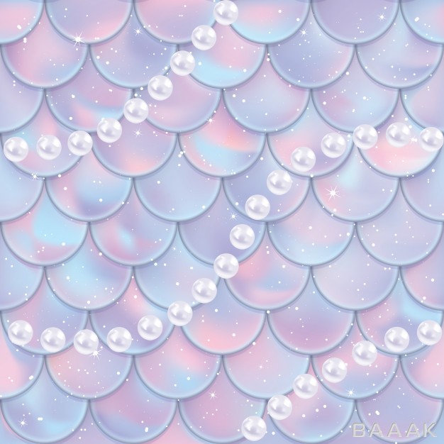 پترن-زیبا-و-خاص-Fish-scales-pearls-seamless-pattern_155866392