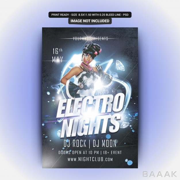 تراکت-مدرن-و-جذاب-Electro-nights-party-flyer_351367133