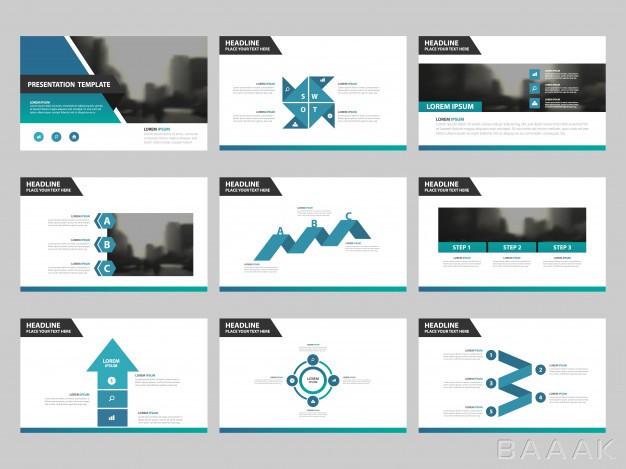 اینفوگرافیک-خلاقانه-Blue-green-abstract-presentation-templates-infographic-elements-template-flat-design-set-annual-report-brochure-flyer-leaflet-marketing-advertising-banner-template_1367144