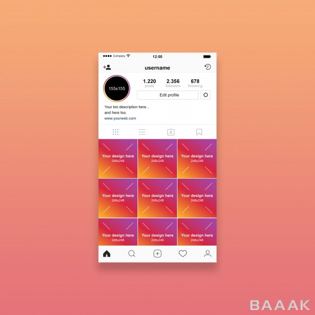 موکاپ-خاص-Instagram-profile-mockup_484093774
