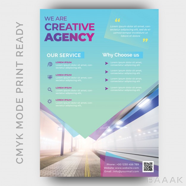 تراکت-خلاقانه-Modern-creative-agency-business-flyer-design-template_458438214