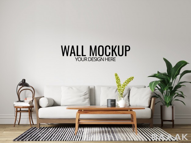 پس-زمینه-جذاب-Modern-interior-living-room-wall-background-mockup-with-furniture-decor_363545110