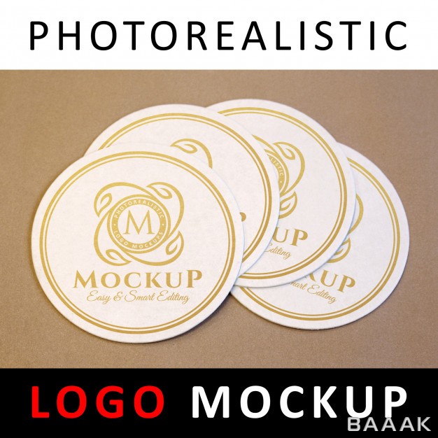 لوگو-مدرن-Logo-mock-up-golden-logo-circular-coasters_2975075