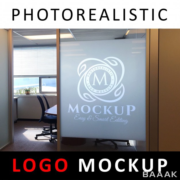 لوگو-مدرن-و-خلاقانه-Logo-mock-up-sandblasting-glass-office_2975098