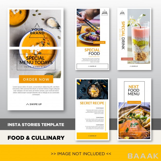 شبکه-اجتماعی-مدرن-و-خلاقانه-Food-culinary-instagram-stories-promotion-template-with-image-placeholder-elegant-banner-design-social-media-promotion_468320643