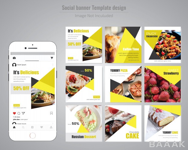 شبکه-اجتماعی-خاص-Food-social-media-post-template-restaurant_878606544