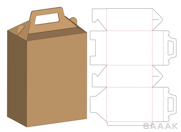 موکاپ-مدرن-و-خلاقانه-Box-packaging-die-cut-template-design-3d-mock-up_353624630