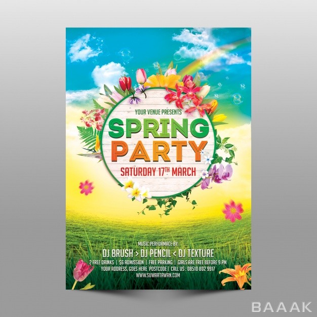 موکاپ-مدرن-Spring-party-flyer-mockup_425979012