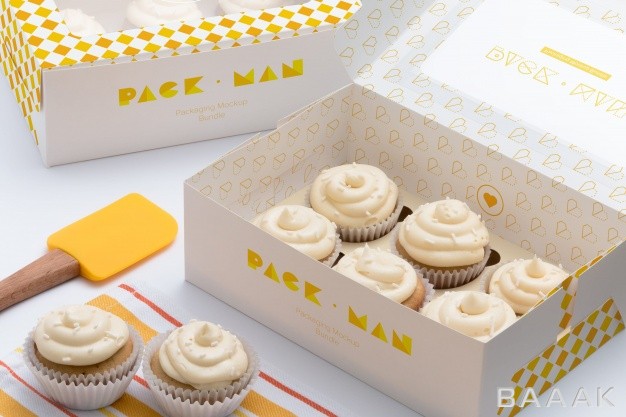 موکاپ-خاص-و-مدرن-Cupcake-boxes-mock-up-design_200385588