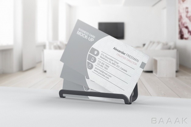 کارت-ویزیت-خلاقانه-Business-card-mockup-interior-room_2217900