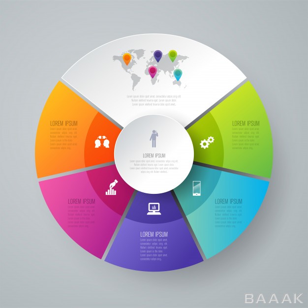 اینفوگرافیک-جذاب-5-steps-business-infographic-elements-presentation_2685014