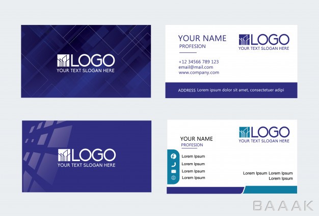 کارت-ویزیت-مدرن-و-خلاقانه-Dark-blue-modern-creative-business-card-name-card-horizontal-simple-clean-template_3674510